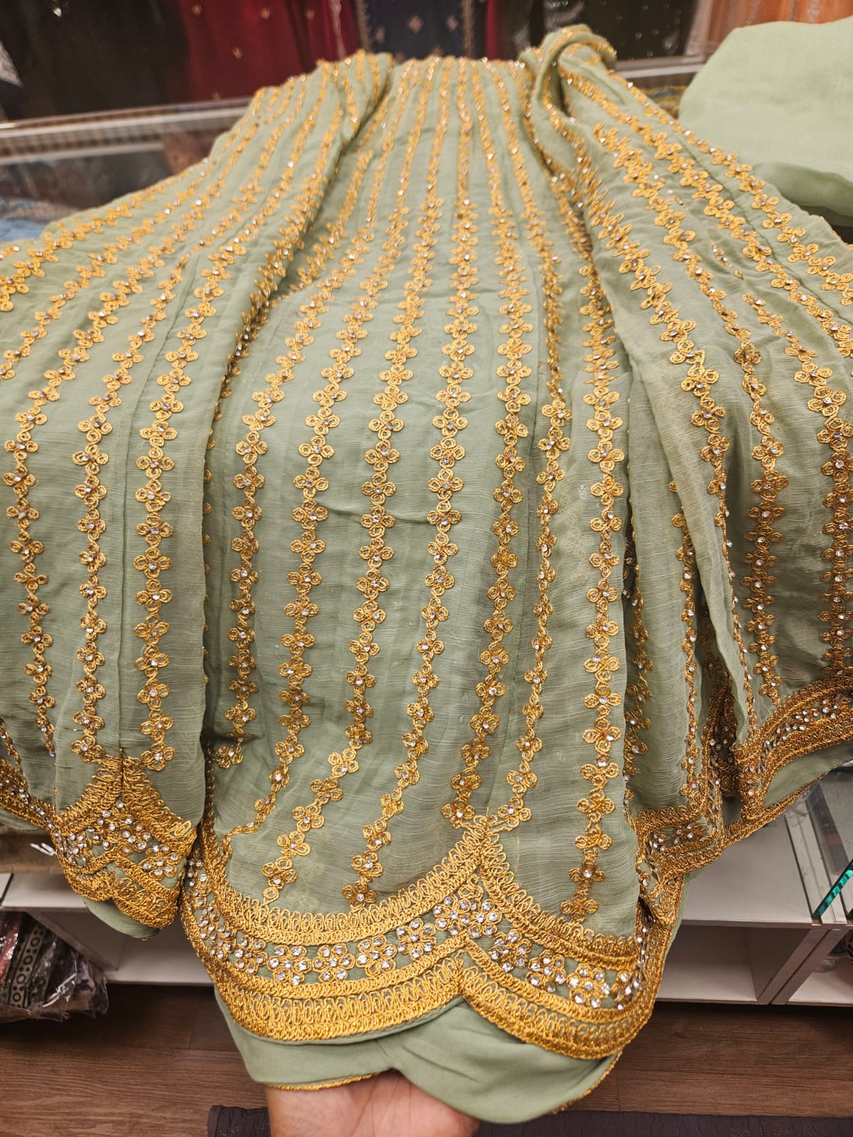 Heavily Zardozi Embroidered Bridal Lehenga