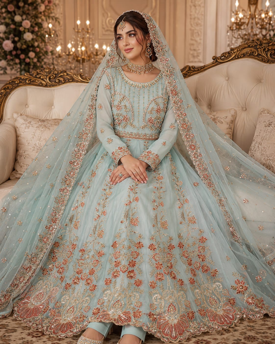 Grand Gala Embroidered Bridal Maxi