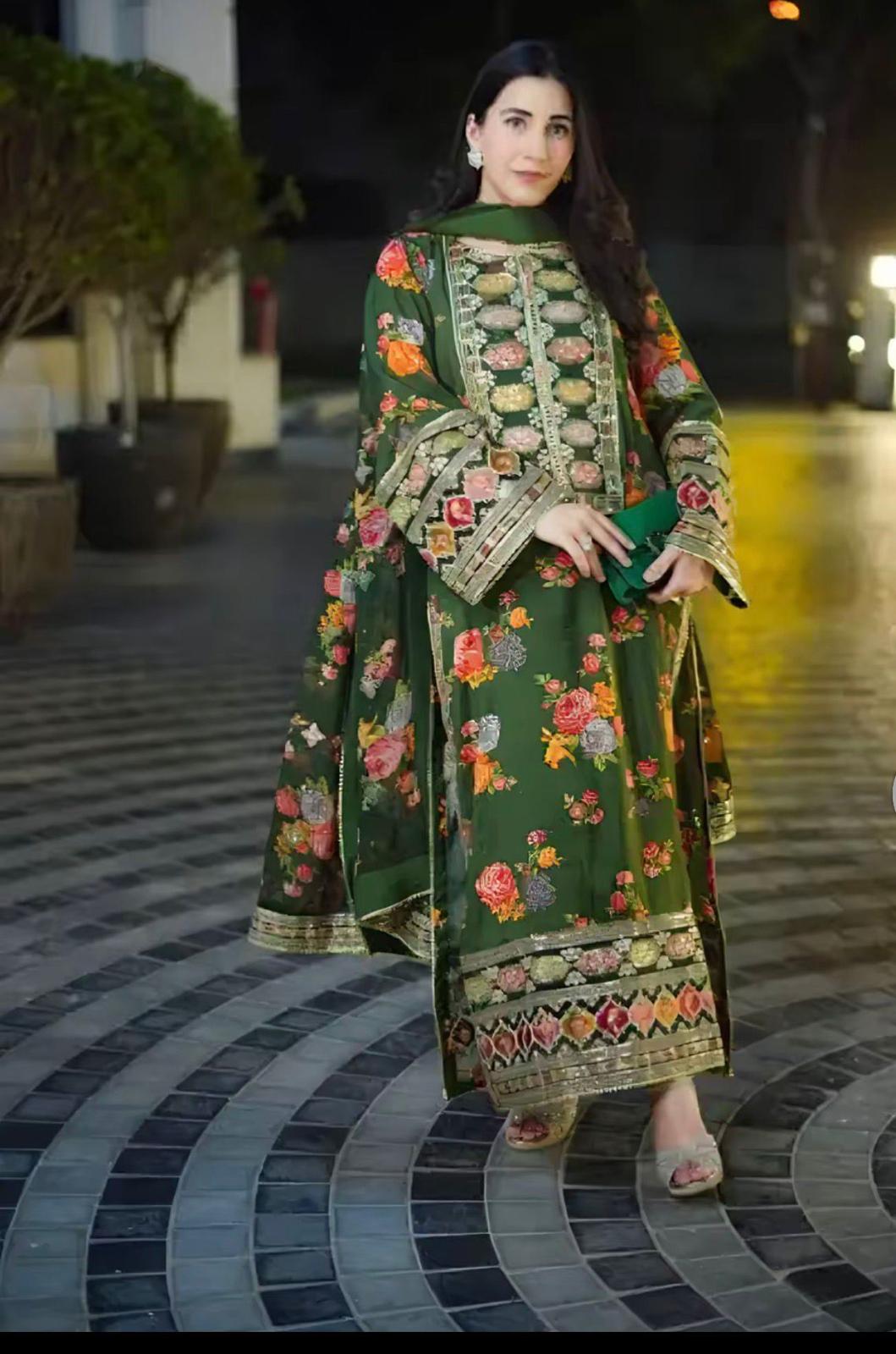 Everyday Printed Cotton 3-Piece Dress